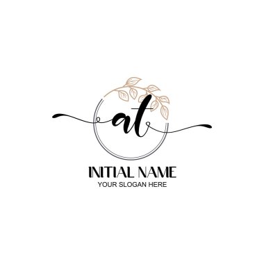 Botanik Elementli Zarif AT İlk Logo Tasarımı
