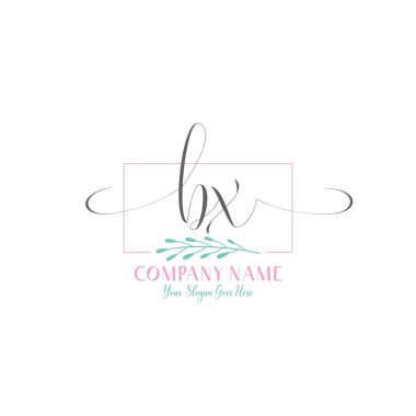 Modern ve Kadın Estetiği ile Zarif BX İlk Logo Tasarımı