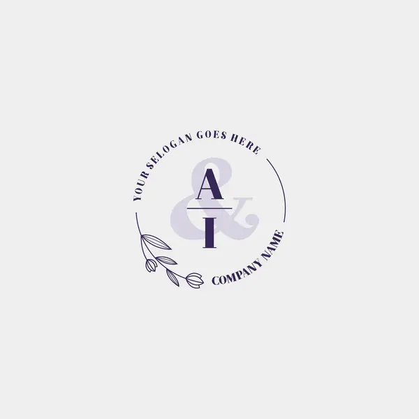 Butik Markalaşma İçin Zarif Baş Yapay Zeka Harfleri Logoları