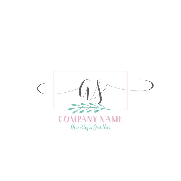 Şık AS İlk Logo Tasarımı Modern ve Kadın Estetiği