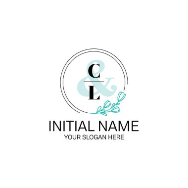 Butik Markalaşma İçin Zarif İlk CL Harf Logoları