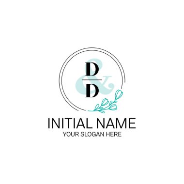 Butik Markalaşma İçin Zarif Baş harfli DD Harf Logoları