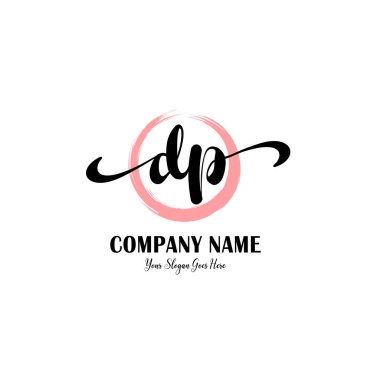 Butik Markalaşma İçin Zarif İlk DP Harf Logoları