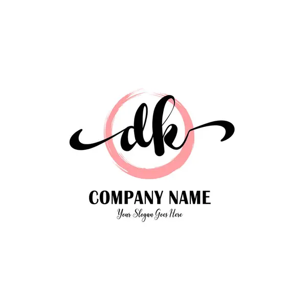 Butik Markalaşma İçin Zarif İlk DK Harf Logoları