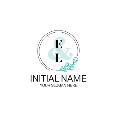 Butik Markalaşma İçin Zarif Baş harfli Harf Logoları