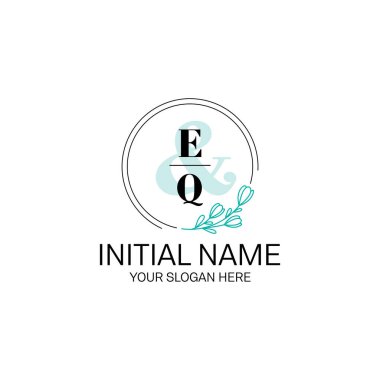Butik Markalaşma İçin Zarif Baş EQ Harf Logoları