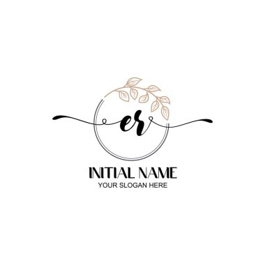 Botanik Elementli Zarif Acil Logo Tasarımı