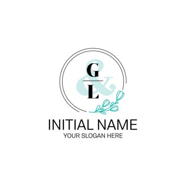 Butik Markalaşma İçin Zarif GL Harf Logoları