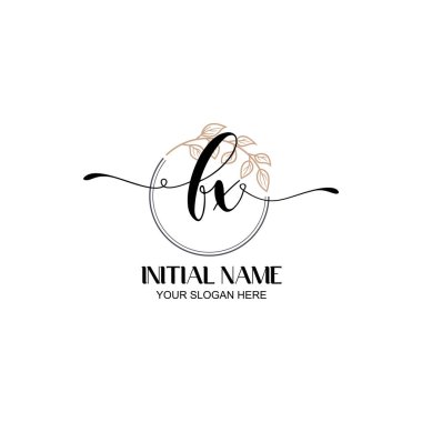 Botanik Elementli Zarif FX İlk Logo Tasarımı