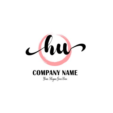 Butik Markalaşma İçin Zarif HU Harf Logoları