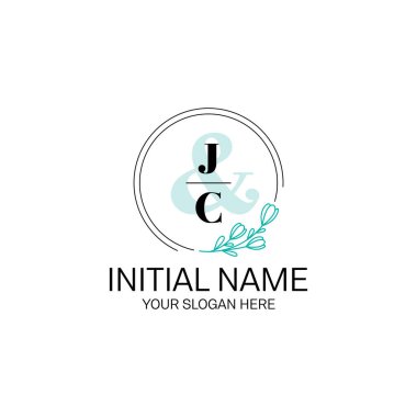 Butik Markalaşma İçin Zarif Baş harfleri JC Harf Logoları