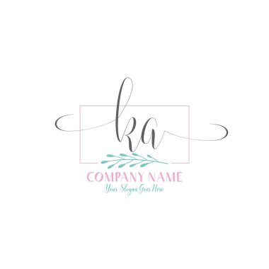 Modern ve Kadın Estetiği ile Zarif KA İlk Logo Tasarımı