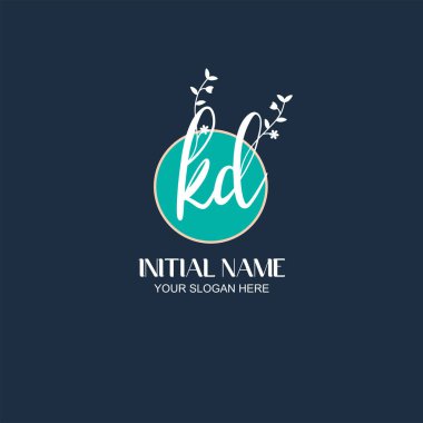 Botanik Elementli Zarif KD İlk Logo Tasarımı