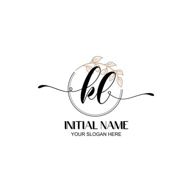 Botanik Elementli Zarif KL İlk Logo Tasarımı