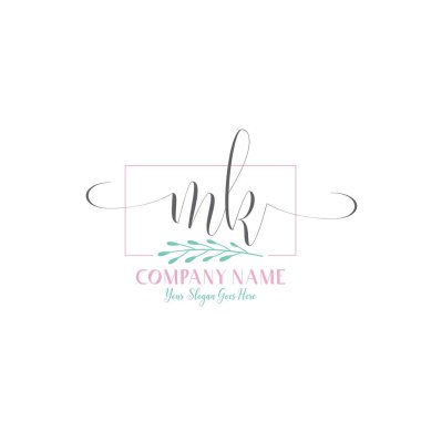 Modern ve Kadın Estetiği ile Zarif MK İlk Logo Tasarımı