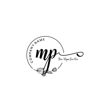 Botanik Elementli Zarif Vekil Logosu Tasarımı