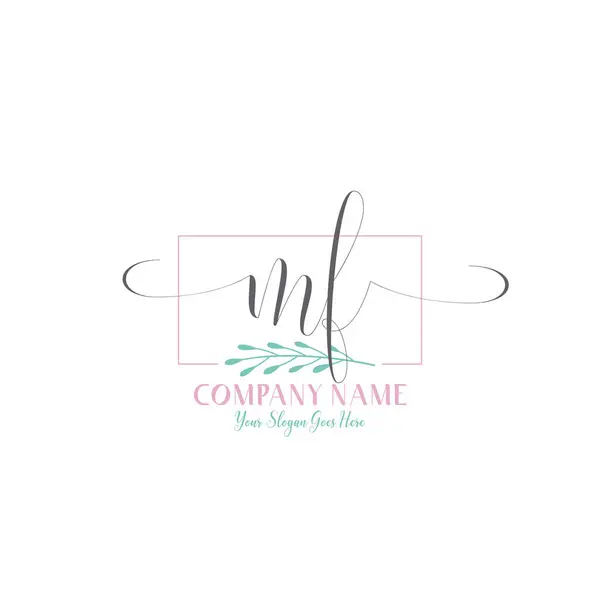 Modern ve Kadın Estetiği ile Zarif MF İlk Logo Tasarımı