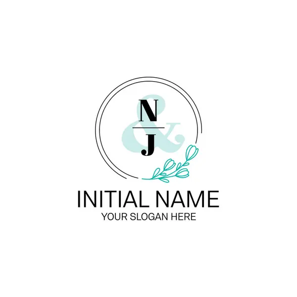 Butik Markalaşma İçin Zarif NJ Harf Logoları