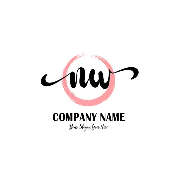 Butik Markalaşma İçin Zarif NW Harf Logoları