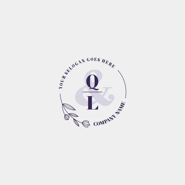 Butik Markalaşma İçin Zarif QL Harf Logoları