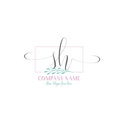 Şık SH Modern ve Kadın Estetiği ile İlk Logo Tasarımı