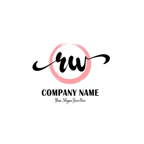 Butik Markalaşma İçin Zarif RW Harf Logoları