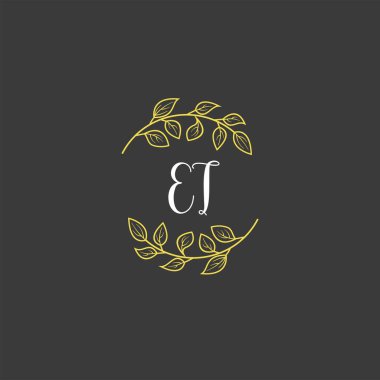 İlk ET ile Botanik Monogram Logoları