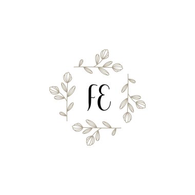 İlk FE ile Botanik Monogram Logoları