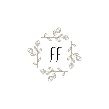 İlk FF ile Botanik Monogram Logoları
