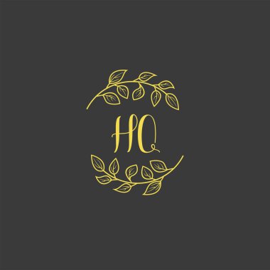 Baş Karargahlı Botanik Monogram Logoları