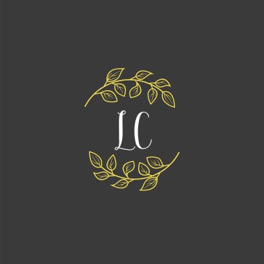 İlk LC ile Botanik Monogram Logoları