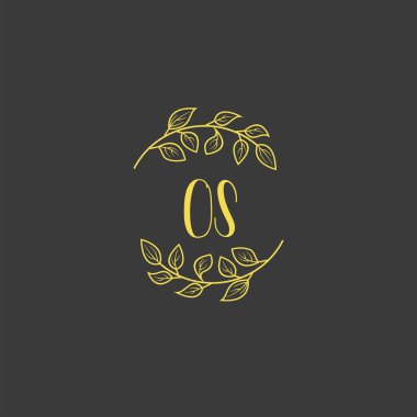 İlk işletim sistemine sahip Botanik Monogram Logoları