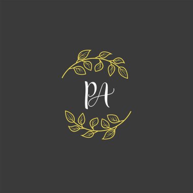 İlk PA ile Botanik Monogram Logoları