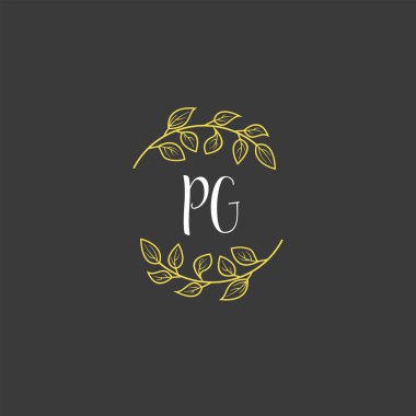 İlk PG ile Botanik Monogram Logoları