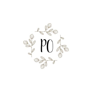 İlk PO 'lu Botanik Monogram Logoları