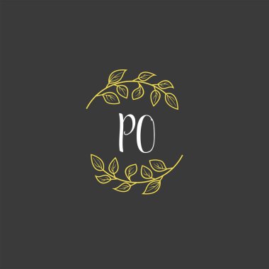 İlk PO 'lu Botanik Monogram Logoları