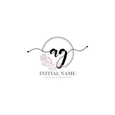 Marka ve Kimlik için Güzellik Çiçeği AG İlk Logoları