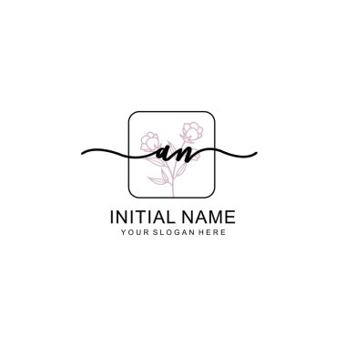 Markalaşma ve Kimlik İçin Güzellik Çiçeği A Baş Logosu