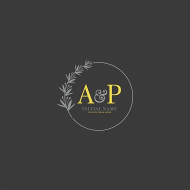 Botanik Elementli AP İlk Logo Şablonları