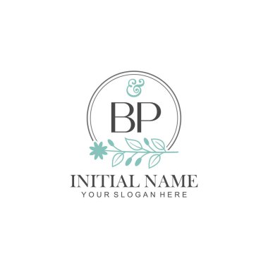 Botanik Elementli BP İlk Logo Şablonları