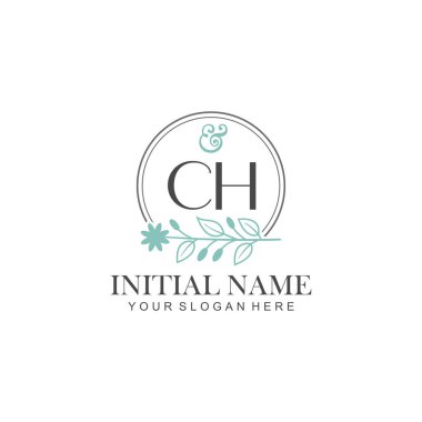 Botanik Elementli CH İlk Logo Şablonları