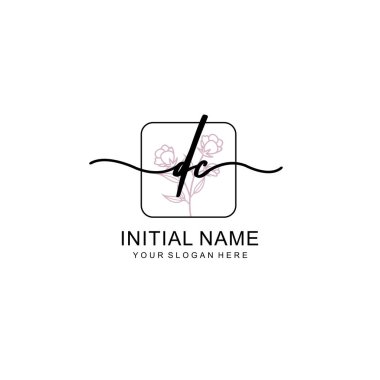 Marka ve Kimlik için Güzellik Çiçeği DC İlk Logoları
