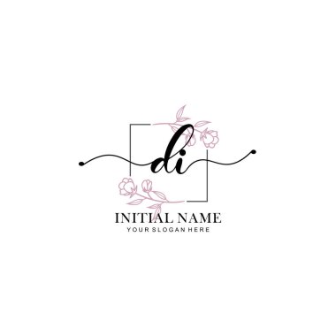 Marka ve Kimlik için Güzellik Çiçeği Dedektifi Baş Logosu