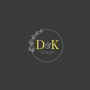 Botanik Elementleri ile DK İlk Logo Şablonları