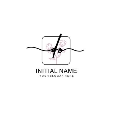 Marka ve Kimlik için Güzellik Çiçeği DO İlk Logoları