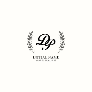 Botanik Elementli DP İlk Logo Şablonları