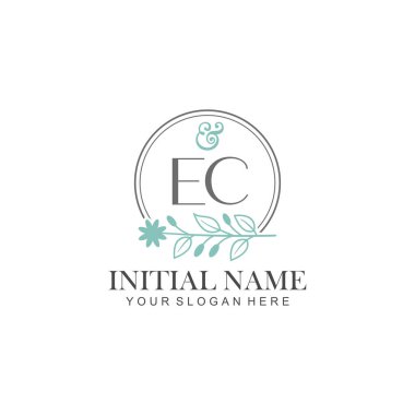 AK Botanik Elementli İlk Logo Şablonları