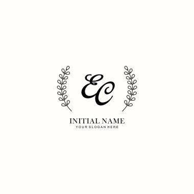 AK Botanik Elementli İlk Logo Şablonları