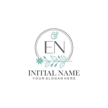 Botanik Elementleri ile EN Başlangıç Logo Şablonları