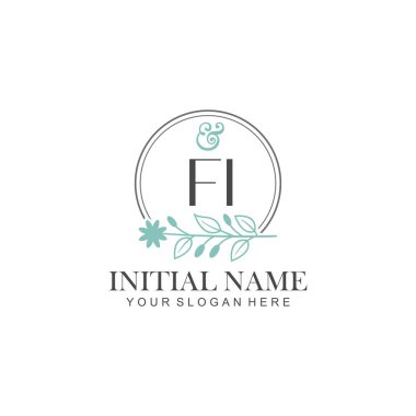 Botanik Elementli FI İlk Logo Şablonları